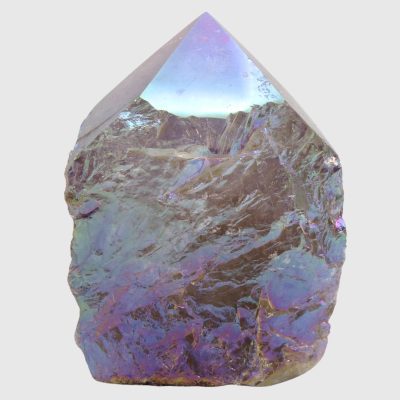 Wholesale Aura Smoky Quartz Cut Base Point