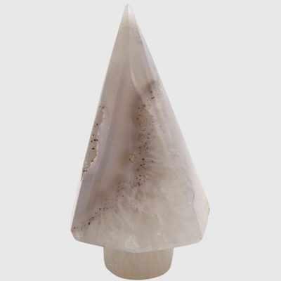 Natural Agate Druzy Tree (105mm x 65mm) - Image 2