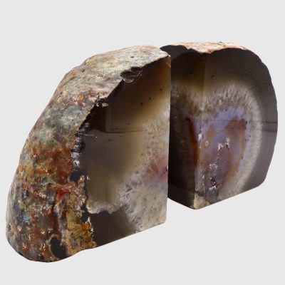 Dyed Brown Agate Bookends (95mm x 155mm) - Image 2