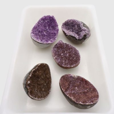 Wholesale Amethyst Druzy Eggs Tray Deal