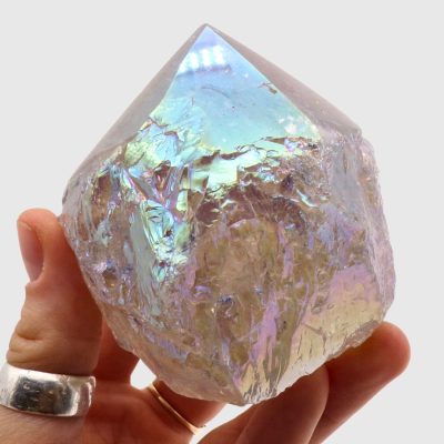 Aura Smoky Quartz Cut Base Point (80mm) - Image 4