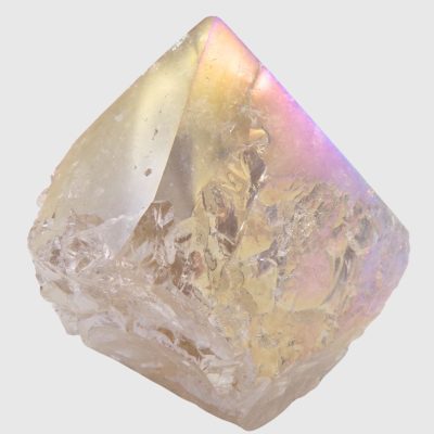 Wholesale Aura Smoky Quartz Cut Base Point