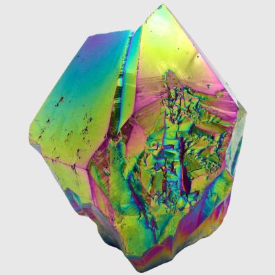 Wholesale Titanium Aura Amethyst Cut Base Point