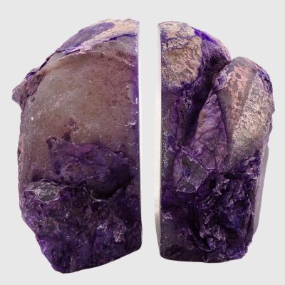 Purple Agate Bookends (150mm x 125mm) - Image 4