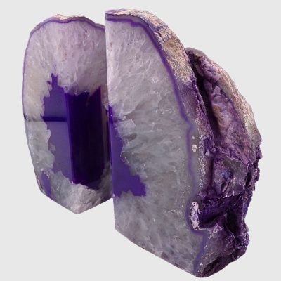Purple Agate Bookends (150mm x 125mm) - Image 2