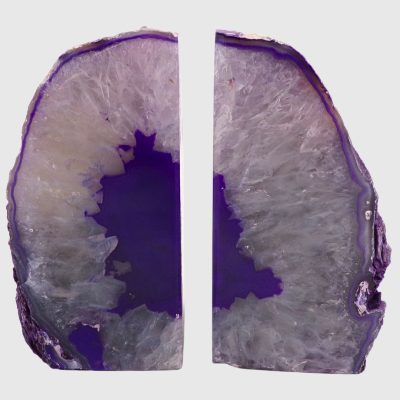Wholesale Purple Agate Bookends