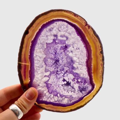 Purple Agate Slice (145mm x 125mm) - Image 3