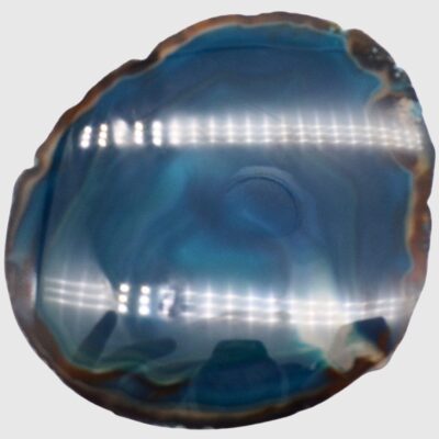 Blue Agate Slice (155mm x 120mm) - Image 2