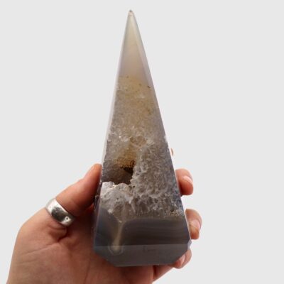 Druzy Agate Cone Point (155mm) - Image 3