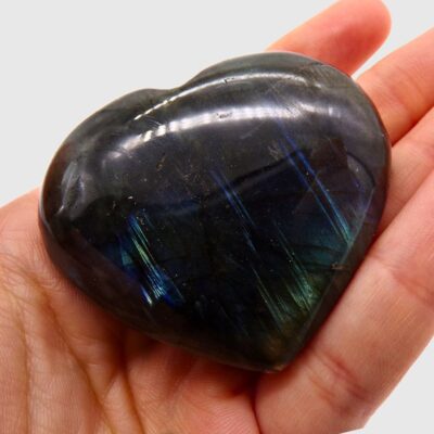 Labradorite Heart (60mm x 55mm) - Image 3