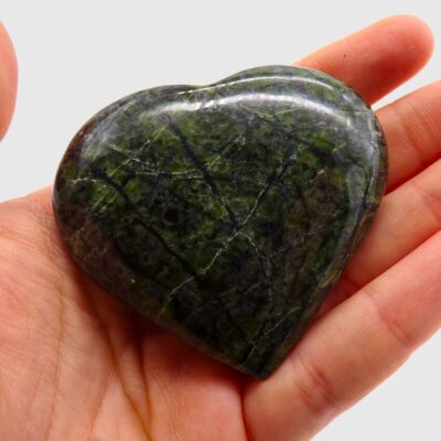 Jungle Jade Heart (95mm x 65mm) - Image 3