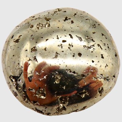 Peruvian Pyrite Palmstone (60mm x 56mm) - Image 2
