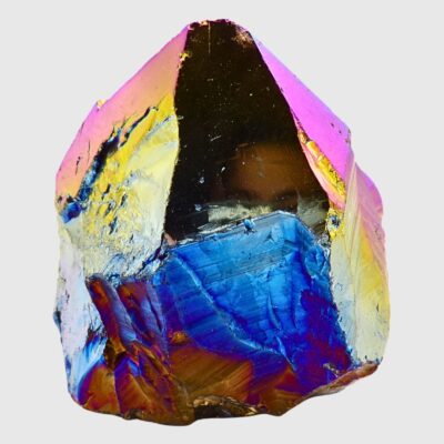 Titanium Aura Amethyst Cut Base Point (65mm x 75mm) - Image 2