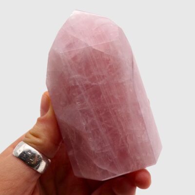 Rose Quartz Polished Point (90mm) - Image 4