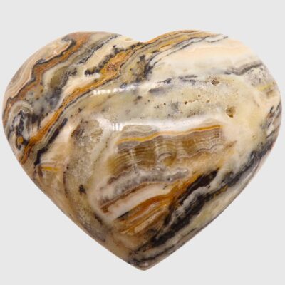 Bumblebee Calcite Heart (75mm x 70mm) - Image 2