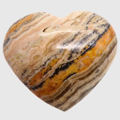 Bumblebee Calcite Heart (75mm x 70mm) - Image 2