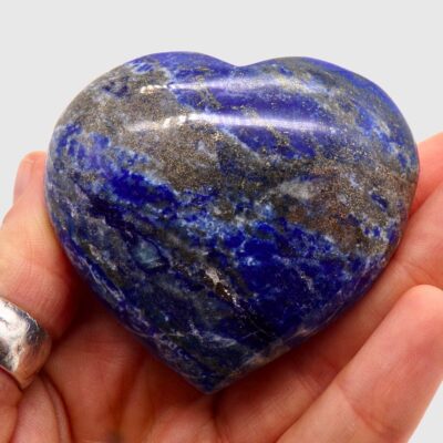 Lapis Lazuli Polished Heart (75mm x 65mm) - Image 3
