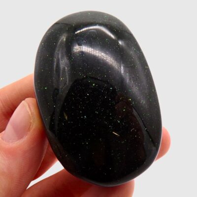 Green Goldstone Palmstone (60mm x 40mm) - Image 3