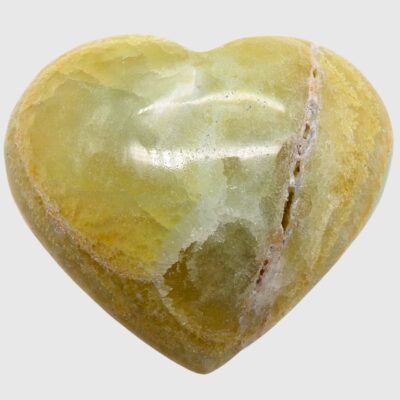 Pistachio Calcite Heart (70mm x 60mm) - Image 2