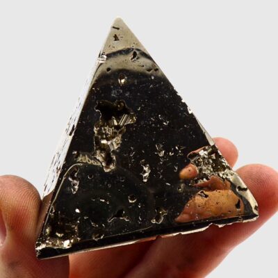 Druzy Pyrite Pyramid (50mm x 50mm) - Image 3