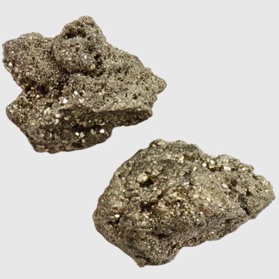 Druzy Pyrite Clusters x 2 (422g) - Image 2