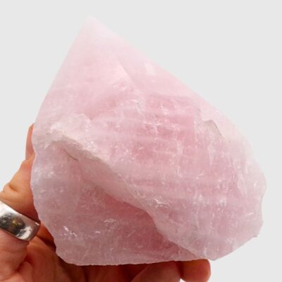 Rose Quartz Cut Base Point (85mm) - Image 3