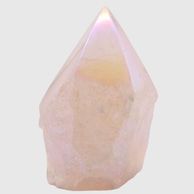 Wholesale Aura Rose Quartz Cut Base Point