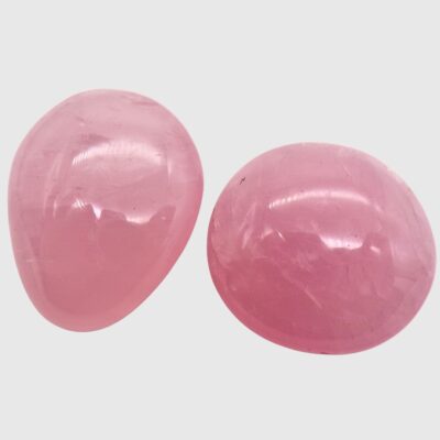 Rose Quartz Palmstones x 2 (165g) - Image 2