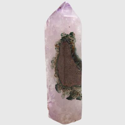 Part-Polished Brazilian Amethyst Point (135mm x 50mm) - Image 3