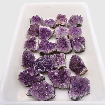 Wholesale Uruguayan Amethyst Druze Formations Tray Deal