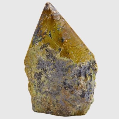 Serpentine With Pyrite Cut Base Point (90mm x 55mm) - Image 2