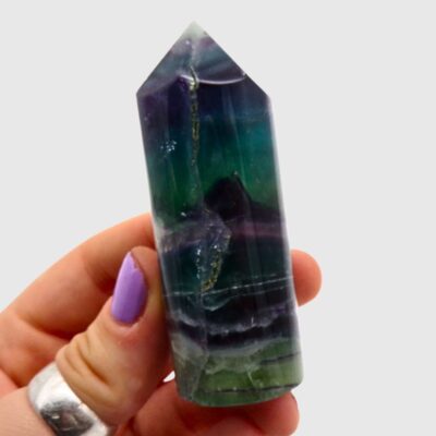 Fluorite Cylindrical Polished Point (70mm) - Image 3