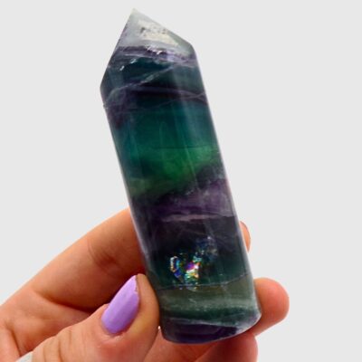 Fluorite Cylindrical Polished Point (85mm) - Image 3