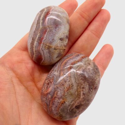 Amethyst Jasper Palmstones x 2 (116g) - Image 3
