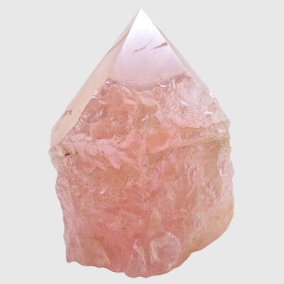 Wholesale Aura Rose Quartz Cut Base Point