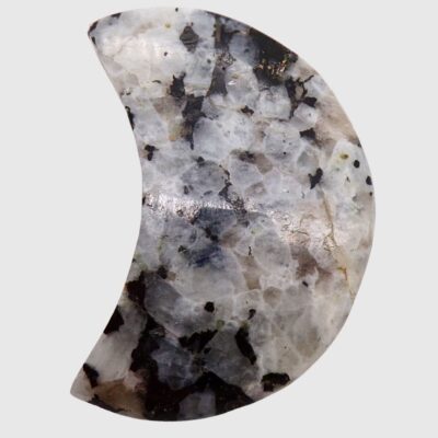 Rainbow Moonstone Moon (65mm x 45mm) - Image 2